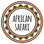 African Safari Circle Pattern Sticker