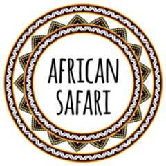 African Safari Circle Pattern Sticker