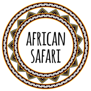 African Safari Circle Pattern Sticker