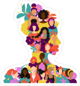 African Woman Silhouette Sticker