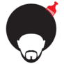 Afro And A Comb 70s Hairstyle Icon Sticker