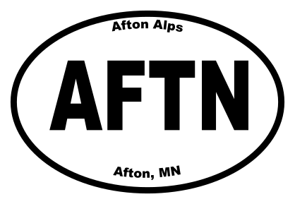 Afton Alps Oval Sticker