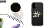 Agave Plant Cactus Sticker on a Phone (New) example