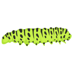 Agriculture Pest Caterpillar Icon Sticker