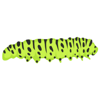 Agriculture Pest Caterpillar Icon Sticker