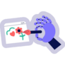 Ai Robot Hand Painting Sticker