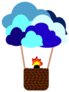 Air Ballon In The Sky Sticker