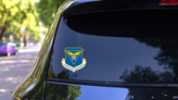 Air Force 12Th Air Force Sticker on a Rear Car Window (New) example