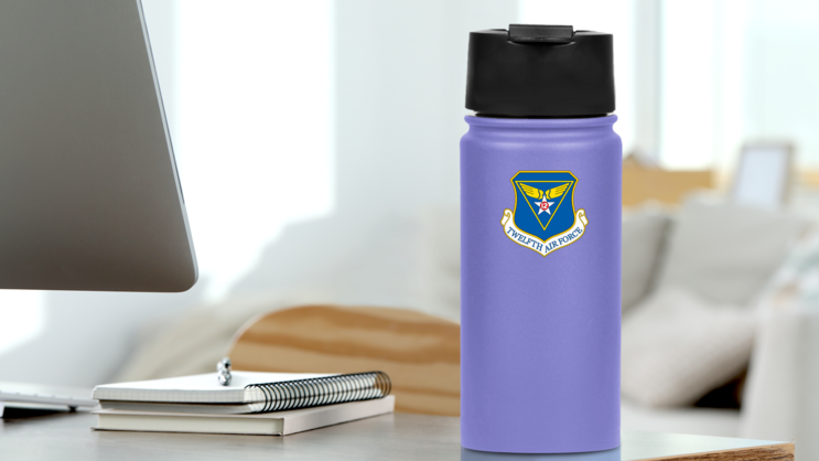 Air Force 12Th Air Force Sticker on a Water Bottle (New) example
