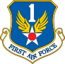 Air Force 1St Air Force Circle Sticker
