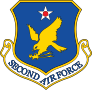 Air Force 2Nd Air Force Emblem Sticker