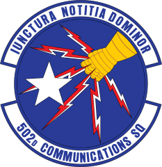 Air Force 502Nd Communications Squadron Sticker