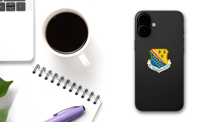 Air Force 82Nd Training Wing Sticker on a Phone (New) example