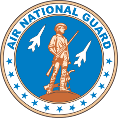 Air Force Air National Guard Circle Sticker
