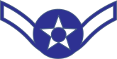 Air Force Rank E-2 Airman Sticker
