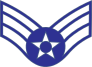 Air Force Rank E-4 Senior Airman  Sticker