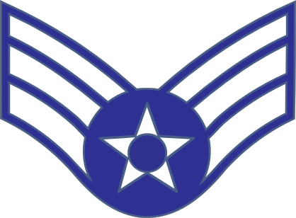 Air Force Rank E-4 Senior Airman  Sticker