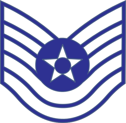 Air Force Rank E-6 Or-6 Technical Sergeant  Sticker