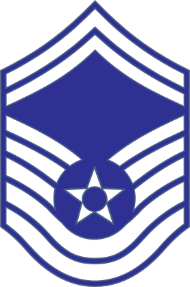 Air Force Rank E-8 Senior Master Sergeant Sticker