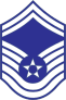 Air Force Rank E-8 Senior Master Sergeant Sticker
