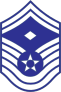 Air Force Rank E-8 Senior Master Sergeant With Diamond Sticker