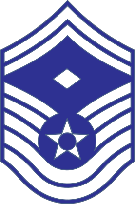 Air Force Rank E-8 Senior Master Sergeant With Diamond Sticker