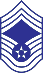 Air Force Rank E-9 Chief Master Sergeant  Sticker