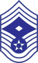 Air Force Rank E-9 Chief Master Sergeant With Diamond Sticker