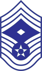 Air Force Rank E-9 Chief Master Sergeant With Diamond Sticker