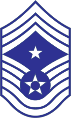Air Force Rank E-9 Command Chief Master Sergeant Sticker