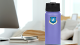 Air Force Space Command Sticker on a Water Bottle (New) example