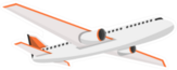 Airplane On A Isolated White Background Sticker