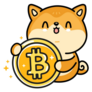 Akita Inu Bitcoin Sticker