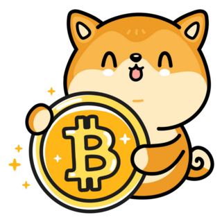 Akita Inu Bitcoin Sticker