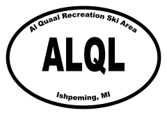 Al Quaal Recreation Ski Area Oval Sticker