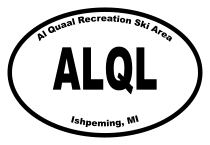 Al Quaal Recreation Ski Area Oval Sticker