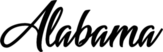 Alabama State Lettering Sticker