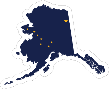 Alaska Flag State Sticker