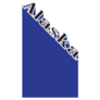 Alaska Lettering Blue Sticker With Shadow Backdrop Sticker