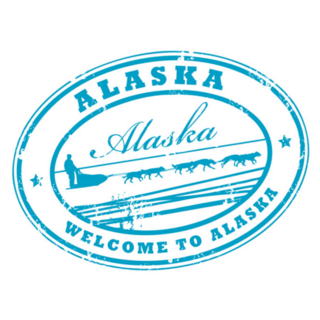 Alaska Oval Welcome To Alaska Sticker