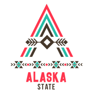 Alaska State Ethnic Logo Sticker
