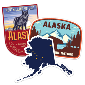 Alaska Stickers & Decals | Free Shipping