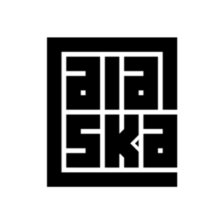 Alaska Typography Logo Sticker