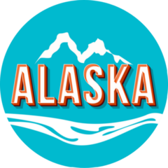 Alaska Vintage Lettering Sticker
