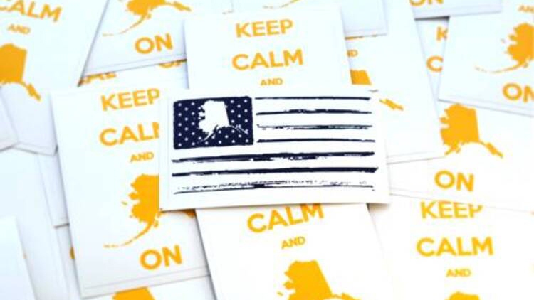 Alaska White Out Custom Rectangle Stickers