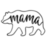 Alaskan Mama Bear Lettering Sticker
