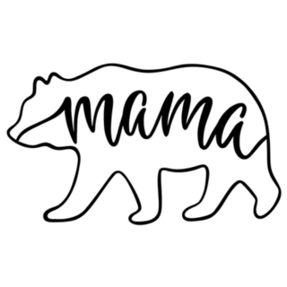 Alaskan Mama Bear Lettering Sticker