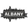 Albany New York Skyline Silhouette Sticker