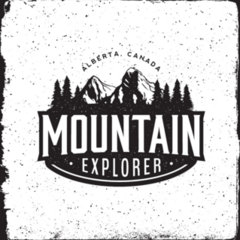 Alberta, Canada Mountain Explorer Sticker