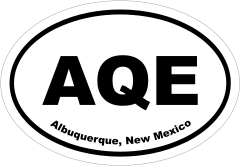 Albuquerque, New Mexico Oval Stickers